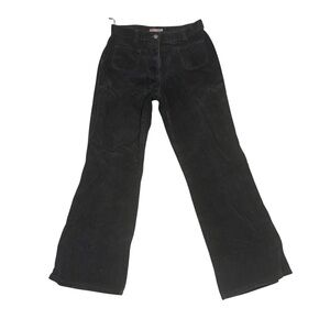 S’Oliver Black Corduroy Kimx Fit Boot Cut Flare Pants Womens Size 38 Length 30
